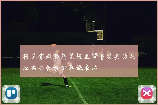 格罗索感激阿莱格里赞誉称其为足坛顶尖教练的真诚表达